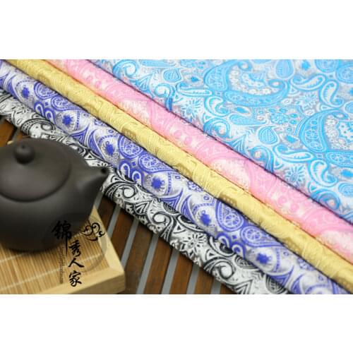 Silk flower high-grade brocade fabric Jacquard silk satin costume Hanfu kimono Tang suit cheongsam clothing brocade fabric 1m