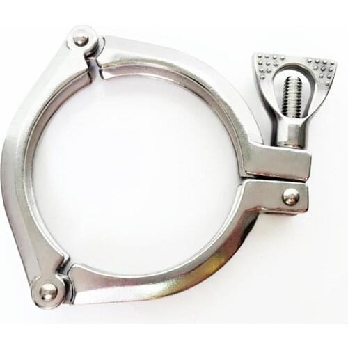 4.5" Tri Clamp 304 Stainless Three Section Sanitary Fitting 130mm Ferrule OD Fit 114mm Pipe OD For Homebrew Beer