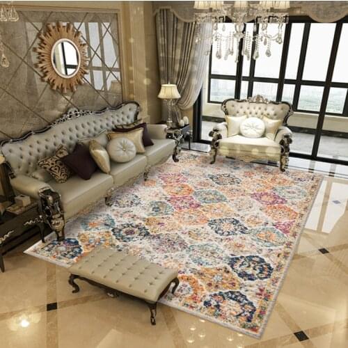 Vintage Ethnic Persian Rugs And Carpets For Living Room Bedroom Decor Bedside Area Rug Tapestry Boho Morocco Anti-Slip Chair Mat