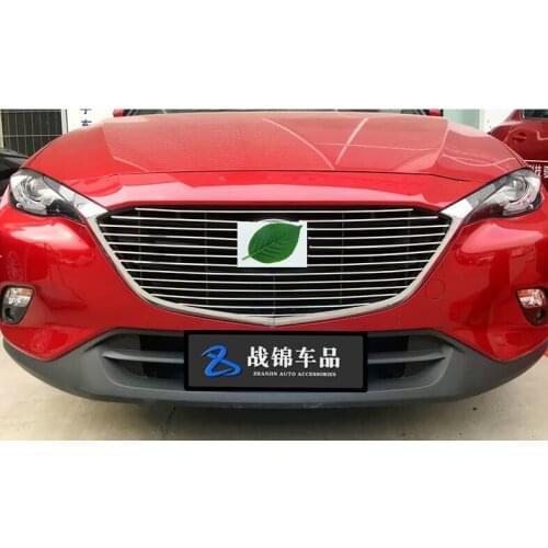 High quality Stainless Steel Front Bottom Grille Grill Molding Cover Decoration Accessories For 2016-2018 Mazda CX-4