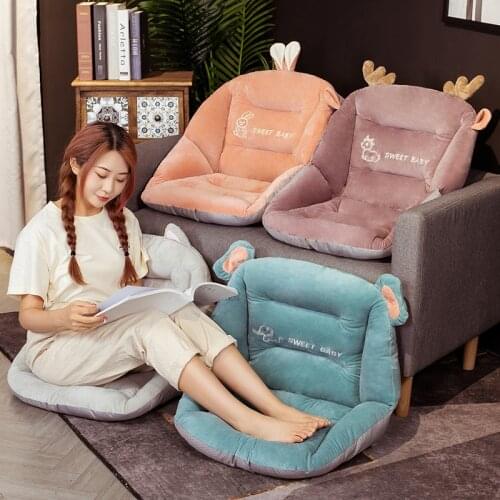 60cm High Quality Animals Plush Cushion All-inclusive Cushion Stuffed Soft Deer Elephant Rabbit Shaped Sofa Chair Pillow Decor