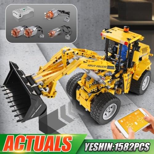 MOULD KING 13122 APP RC High-Tech Car Toys The Motorized 20006 Bulldozer Model MOC-0836 Building Block Brick Kids Christmas Gift