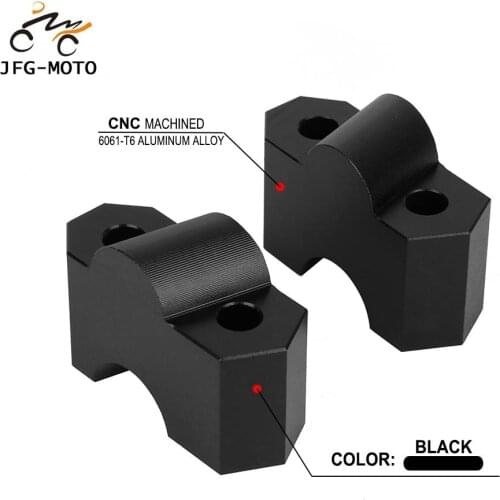 Motorcycle CNC Fat Bar Handlebar Riser Clamps Adapter For Kawasaki Z750 Z 750 Z-750 2004-2011 Z1000 Z 1000 Z-1000 2007 2008 2009
