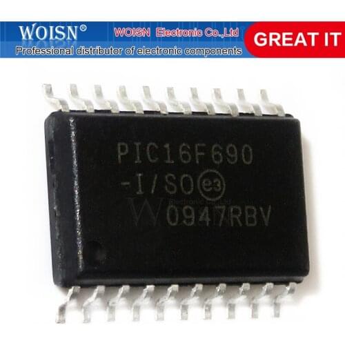 1pcs/lot PIC16F690-I/SO PIC16F690ISO PIC16F690 SOP-20 In Stock