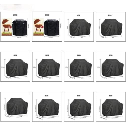 1PC 190T/210D BBQ Cover Anti-Dust Waterproof Weber Heavy Duty Charbroil Grill Cover Rain Protective Barbecue Cover Round