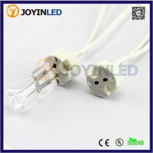 10pcs MR16 GU5.3 Base Socket 12V Ceramic Lamp holder MR16 Mini Bi-Pin Socket