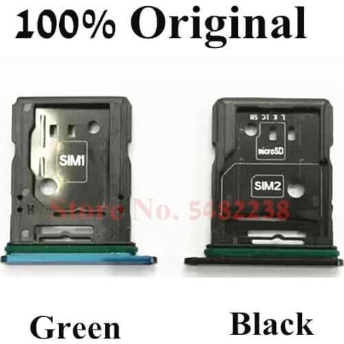 10pcs Original SIM Tray Card Slot Holder For Oppo Reno 10X SD/SIM Reader Card Adapter Socket SIM Case cover Replacement part