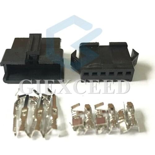 2 Sets Male And Female JST SM 6 Pin Multipole Connector Plug With Terminal 2.54mm
