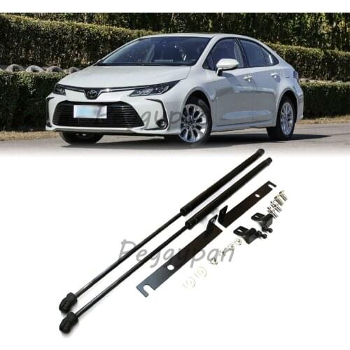 2Pcs Gas Charged Front Hood Bonnet Lift Supports Struts Springs Shocks Damper Props Fit For Toyota Corolla 2020