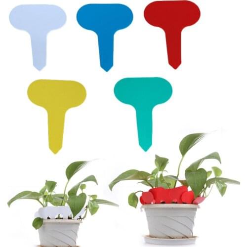 50pcs/set Garden Labels T-type Plant Labels Classification writing plate board for Nursery Pots Garden Plant Seedling Mark Tools