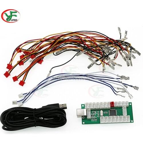 5V Arcade illuminated Button Controller SANWA Joystick Encoder Arcade Zero Delay USB Encoder To PC, PS3,Raspberry Pi, Android