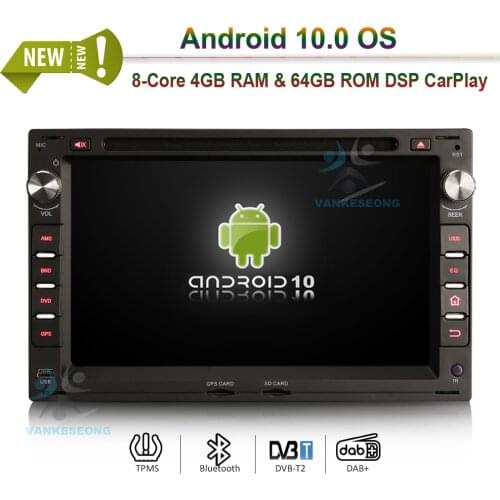 7" Android 10.0 CarPlay GPS Navi Bluetooth Radio Stereo Car Multimedia for VW SHARAN JETTA LUPO SEAT TOLEDO 1M
