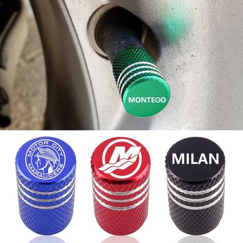Aluminum Tire Valve Cap Car Emblem Dust Cover For Mercury Marauder Convertible Mariner Milan Montego Monterey car Accessories