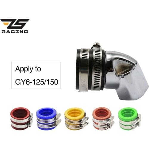 ZS Racing Performance Aluminum Intake Manifold With 35mm Carburetor Interface For Scooter GY6 125 GY6 150