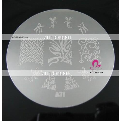 Free Shipping Professional 7CM Nail Art Stamping Image Plates A031
