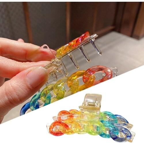 Large Acrylic Hair Claw Clips Barrettes Hair Clip Hairpins Women Girls Long Short Hair Clamp Hair Accessories Trinkets Gift