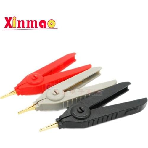 90mm Kelvin clamp large test clamp pure copper gold plated LCR two stage measuring fixture SMD chip detection clamp