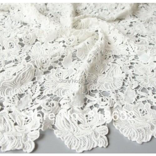 D po44 Textile water soluble embroidered cloth Computer embroidery lace Full picture of the fabric order embroidery lace tulle