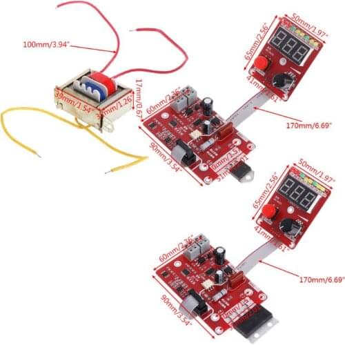 100A/40A Double Pulse Encoder Spot Welder Welding Machine Time Current Control