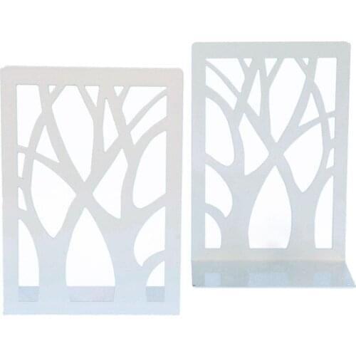 Tree Pattern Book Holder 2'li Set White Color decorative objects Декоративные элементы Objetos decorativos