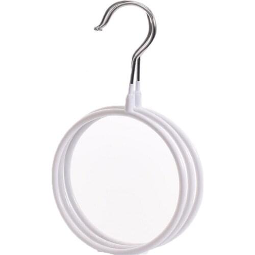 Holes Ring Holder Hook Scarf Wraps Shawl Ties Storage Hanger Bathroom Shelf