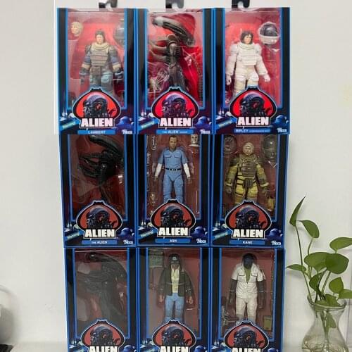 NECA Alien ASH KANE Figure Bloody Alien Brett Parker Action Toy 40th Anniversary 3pcs/set