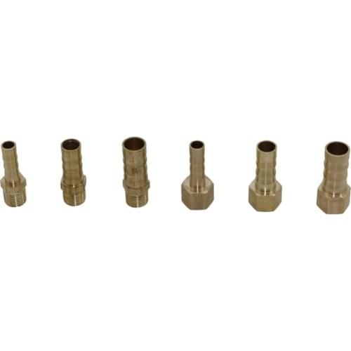 Brass 1/8" Female/Male Connector Garden Irrigation Pipe Fittings Aquarium Tube Adapter Watering Hose Accessory 2 Pcs