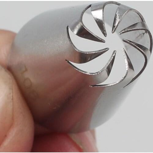 LINSBAYWU #108 Stainless steel Icing Nozzle Decorating Tip Cake Craft Pastry Decor Tool