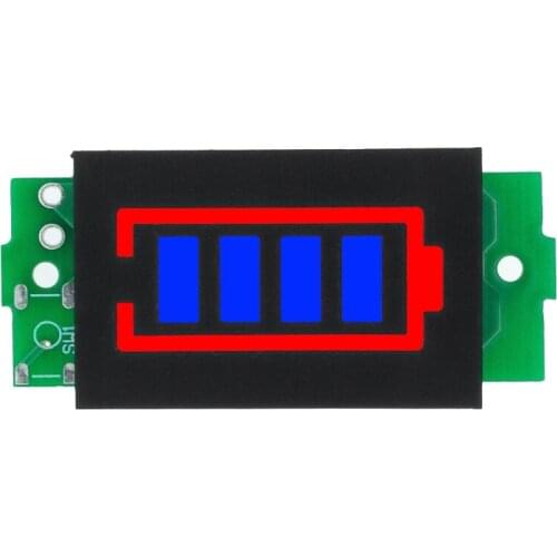 1S 2S 3S 4S 3.7V Lithium Battery Capacity Indicator Module 4.2V Blue Display Electric Vehicle Battery Power Tester Li-ion