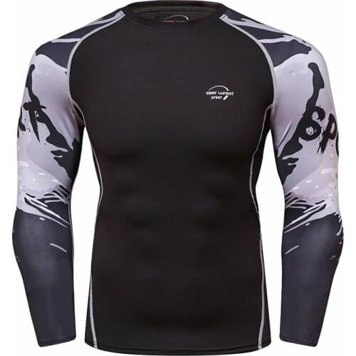 Guangzhou Men Fitness Running Rash Guard High Quality Digital Sublimation Printed Tshirt