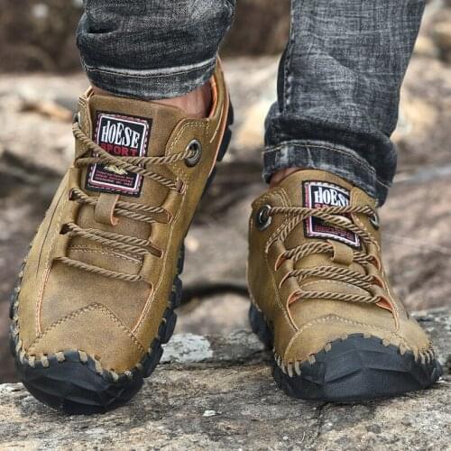 2020 New Men Casual Shoes Handmade Leather Loafers Comfortable Mens Shoes Quality Split Leather Flat Moccasins Men Sneakers