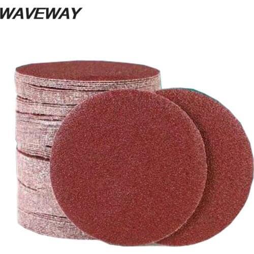 WAVEWAY 10PCS Sanding Disc 40-800 Grit 7 inch 180mm Sandpaper For Dremel Sander Machine Self Stick Abrasive Tools Accessories