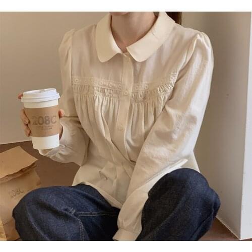 New Embroidery Lace Transparent Womens Blouses Summer Tops Femme Casual Women Shirt Long Sleeve Girls Blouse New Blusas