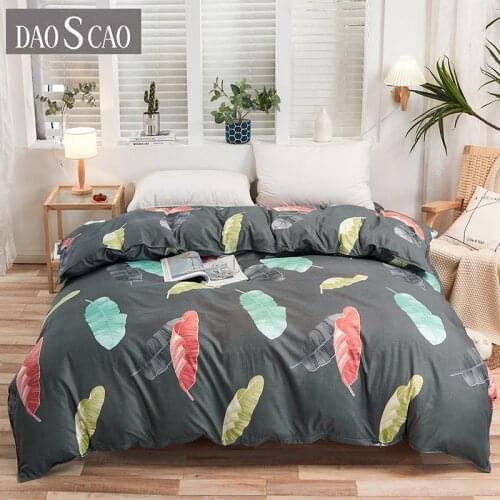 2021 NEW 1pc 100% polyester duvet quilt cover country style cartoon color printing quilt cover small extra large(no pillowcases)