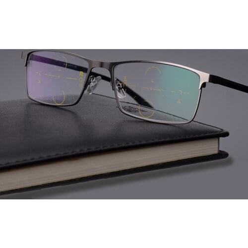 Brand Progressive Multifocal Lens Reading Glasses Men Presbyopia Hyperopia Bifocal Glasses Reading mirror NX