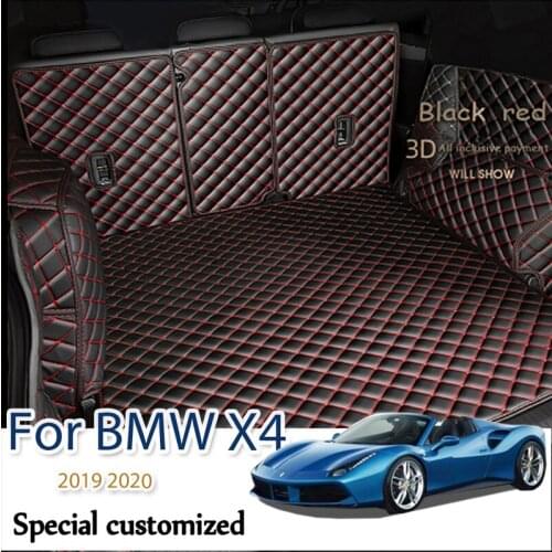 Car Rear Trunk Liner Cargo Boot Mat Floor Tray Mud Kick Protector Carpet Mud Pad Protector Back Mat For BMW X4 2019 2020
