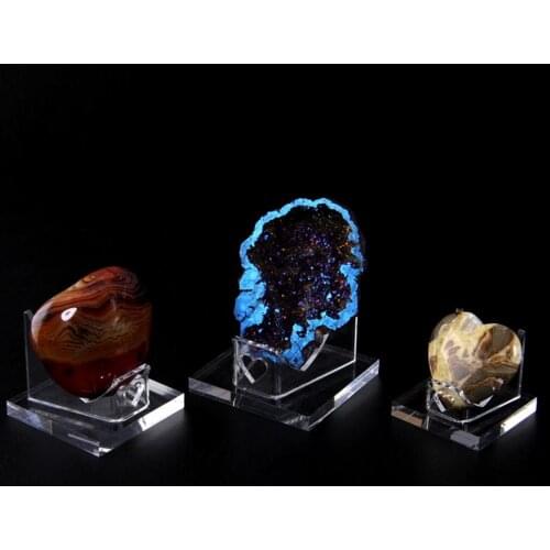 Heart Shape Display Stand Durable Crystal Mineral Display Stand Geode Mineral Rock Crystal Ball Agate Holder