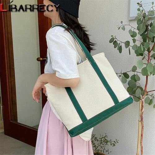 Large Capacity Design Ladies Shoulder Bag Panelled Designer Womens Handbag High Quality Canvas Women Travel Bags Bolsa Feminina