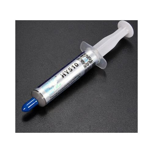 Thermal paste color gray syringe 10 Gr CPU VGA Xbox360 COMPUTER stability 99 S0328 sent from Italy