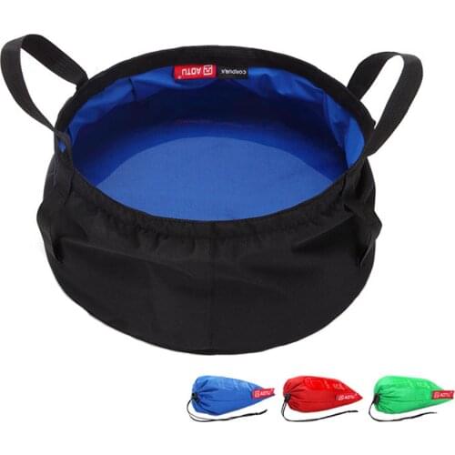 Outdoor Fishing Gear Folding Fishing Bucket Trash Can Camping Wash Basin Picnic Multi-function Bucket Storage Tool