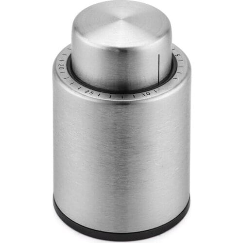 Wine Vacuum Cork Red Wine Bottle Stopper Saver Vacuum Cap Sealer Fresh Keeper with Digital Scales, Black