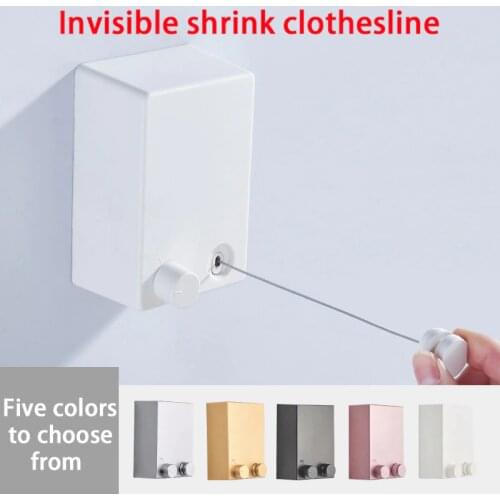 Outdoor 304 Stainless Steel Clothesline Folding Clothes Horse Extendable Laundry Hanger Retractable Drying Rack Clothes Rope