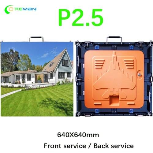 Indoor 480x480mm P2.5 Rental Led Panel Full Color RGB Led Video Cabinet Die Casting Aluminum Led Wall