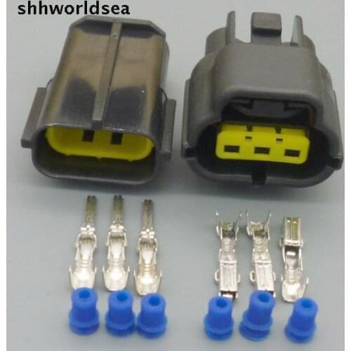 Worldgolden 5/30/100sets 1.8mm High Quality 3pin/way New Waterpfoof Electric Car Sealed wire Connectors Plug