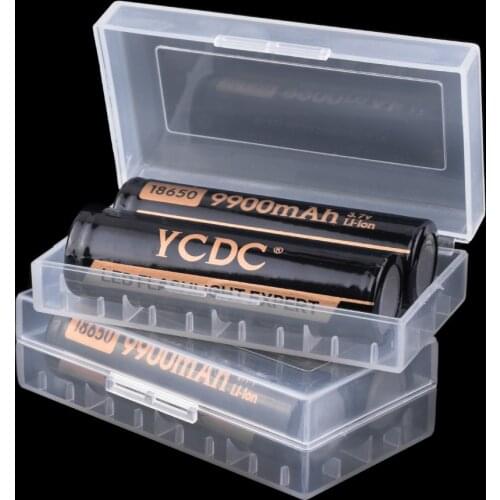 YCDC 2pcs 18650 AA AAA Hot 18650 holder Hard Plastic Case Holder Battery Storage Box For 18650 Battery Case container holder