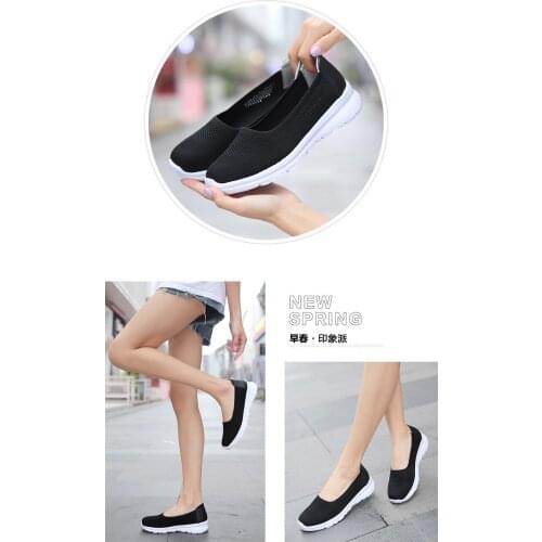 Womens Walking Shoes Lightweight Elastic Sock Athletic Running Shoes Slip On Mesh Sneakers Comfort Work Shoe