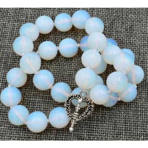 12mm Healing Chakra Reiki Opal round Necklace 18" 36"