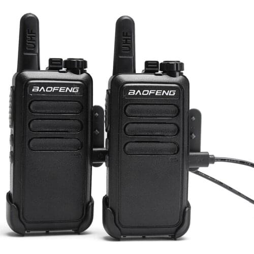 2 Pcs Baofeng BFC9 BF-C9 Mini Walkie Talkie bf-888s UHF Band USB fast charge Handheld 2 Way Ham cb Radio Communicator