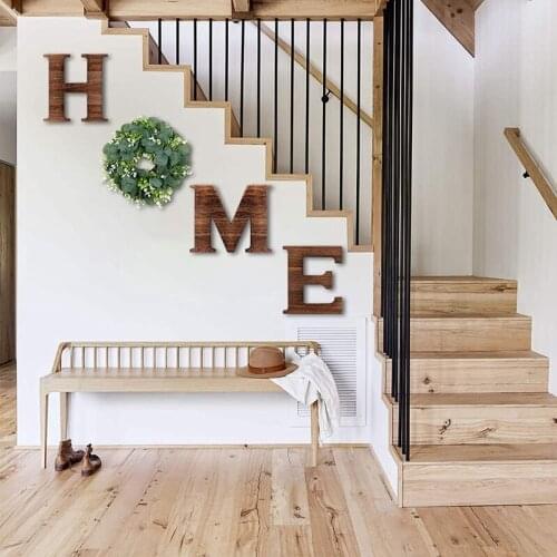 Rustic Home Sign Wood Letters for Wall Decor Wall Letters Decor for Living Room Entryway Farmhouse Home Decor