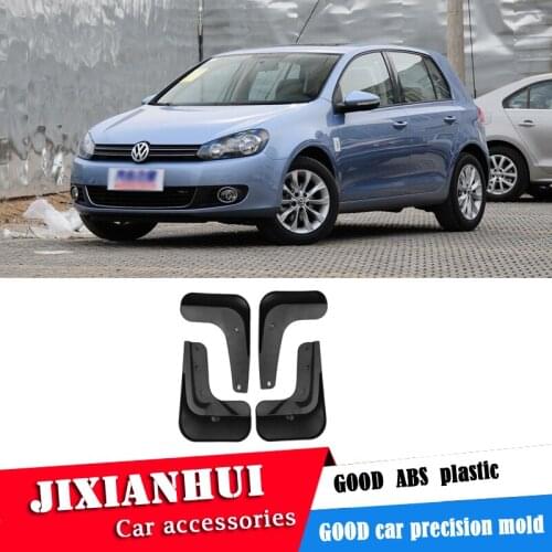 For GOLF 6/MK 6 2009-2012 Mudflaps Splash Guards Front With the color and rear Mud Flap Mudguards Fender Modified special